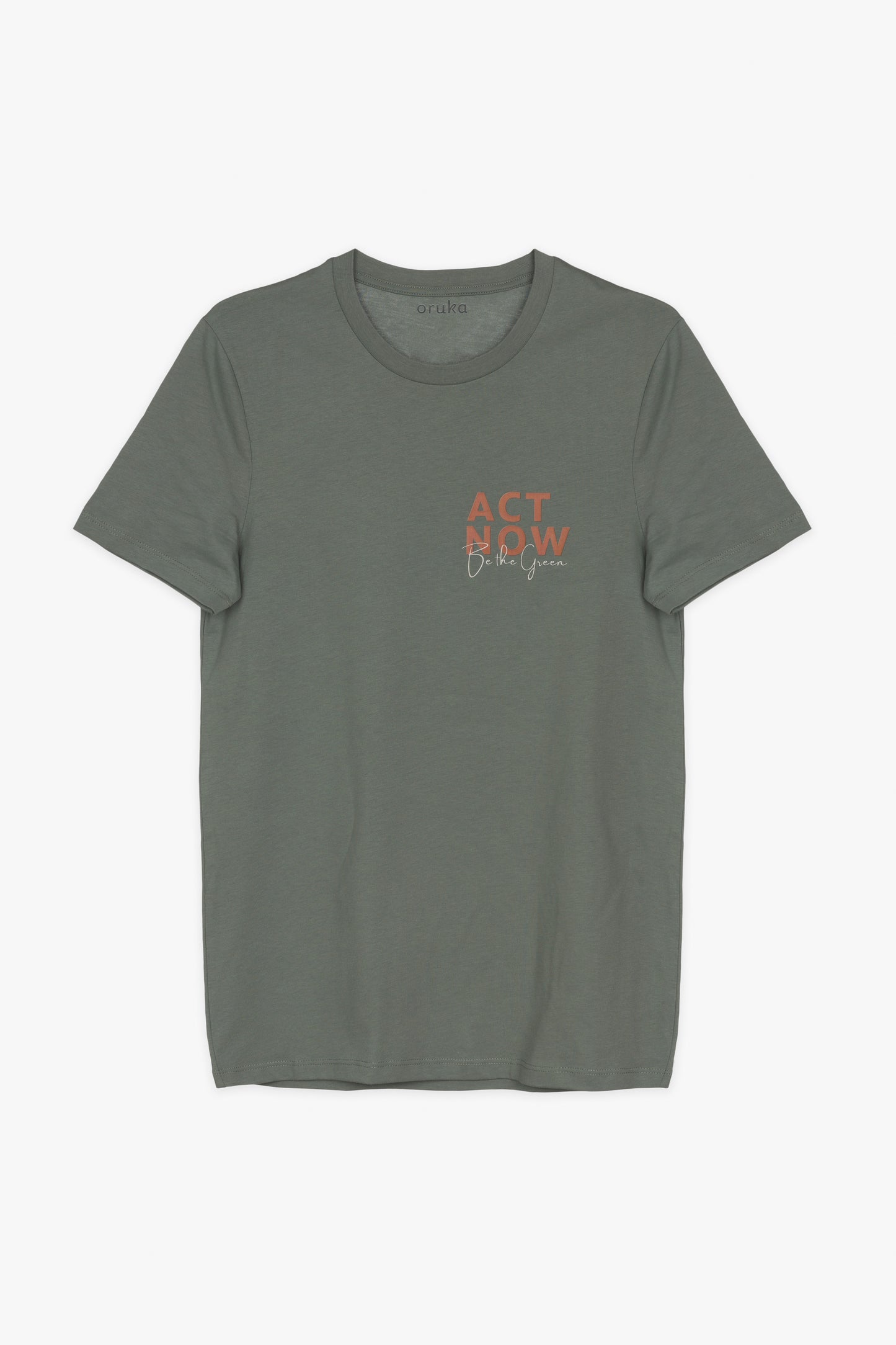 Camiseta Eco ACT NOW | verde musgo