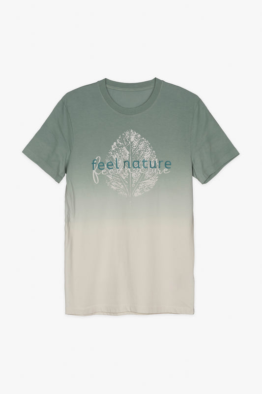 Camiseta bicolor FEEL NATURE | verde jade