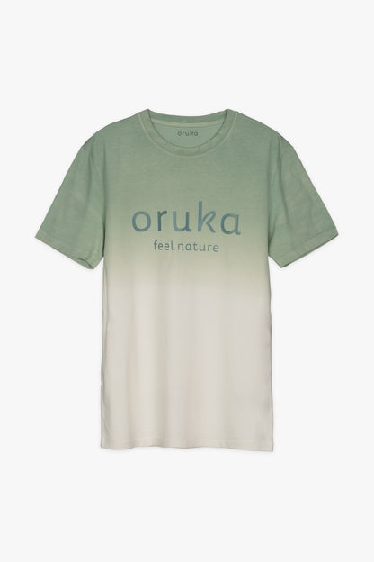 Camiseta bicolor ORUKA | verde jade