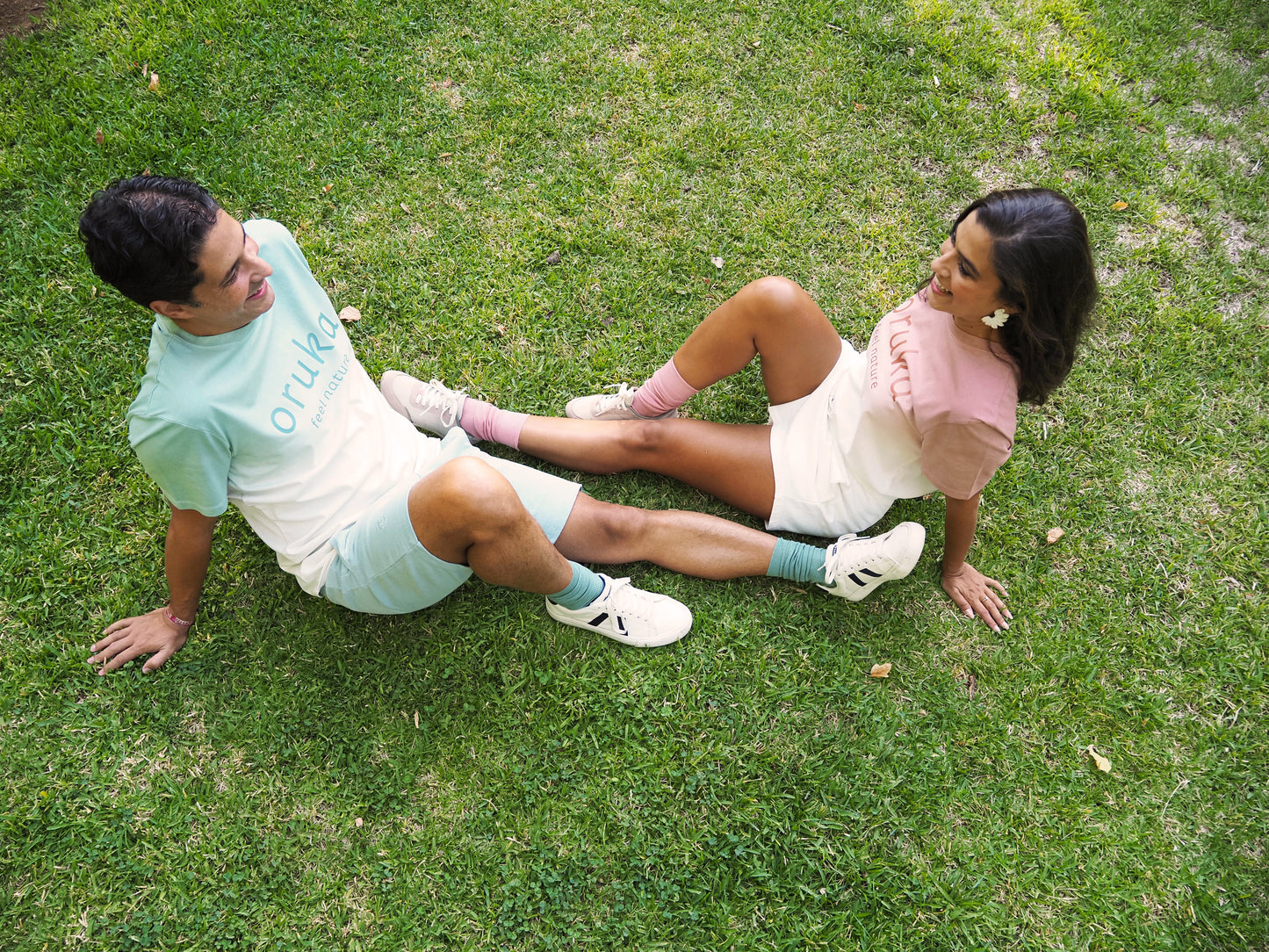 Camiseta bicolor FEEL NATURE | verde jade