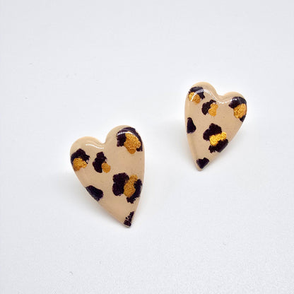 Pendientes Corazón Animal Print