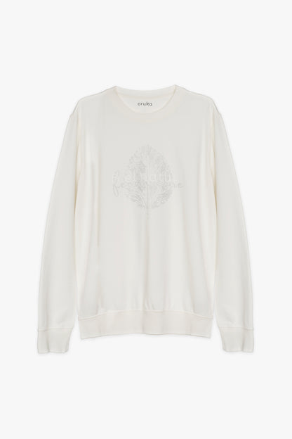 Sudadera Aether FEEL NATURE | blanco crudo