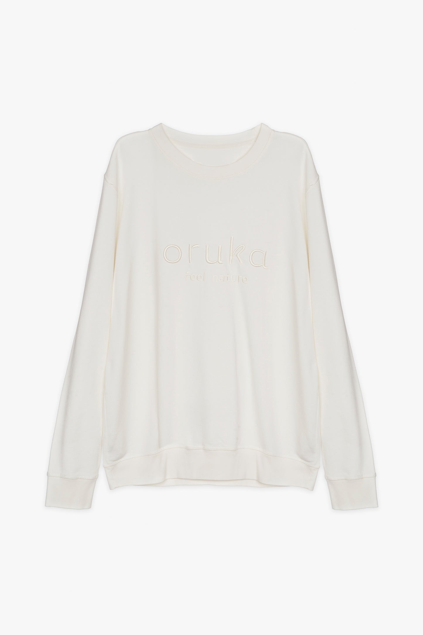 Sudadera Aether ORUKA | blanco crudo