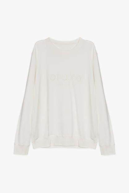 Sudadera Aether ORUKA | blanco crudo