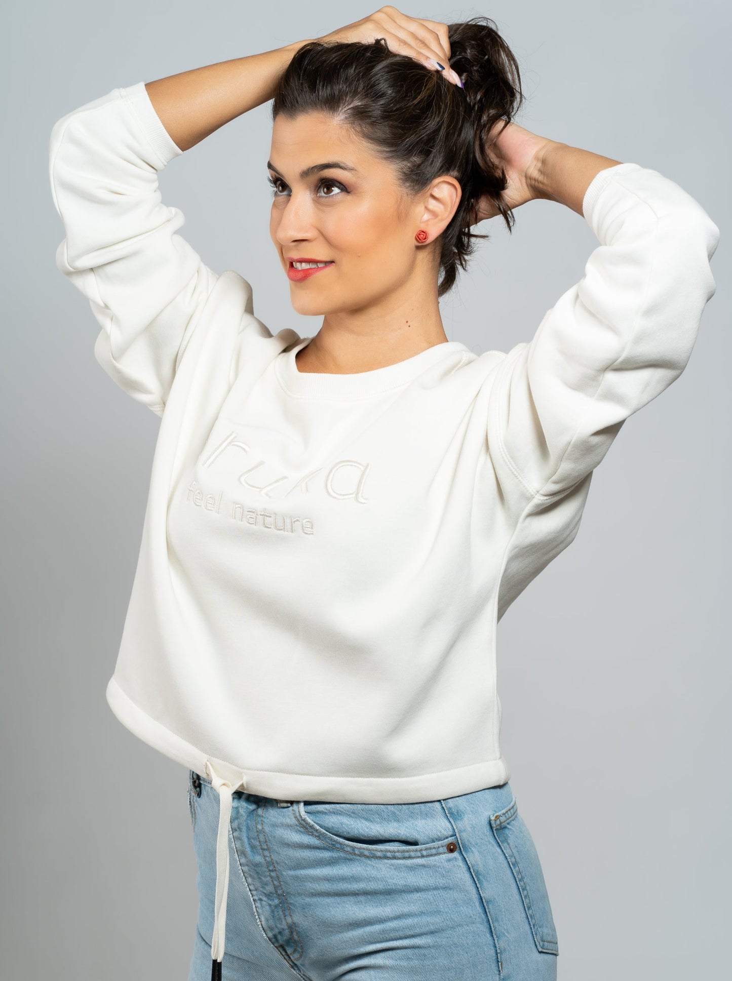 Sudadera corta Moss ORUKA mujer 