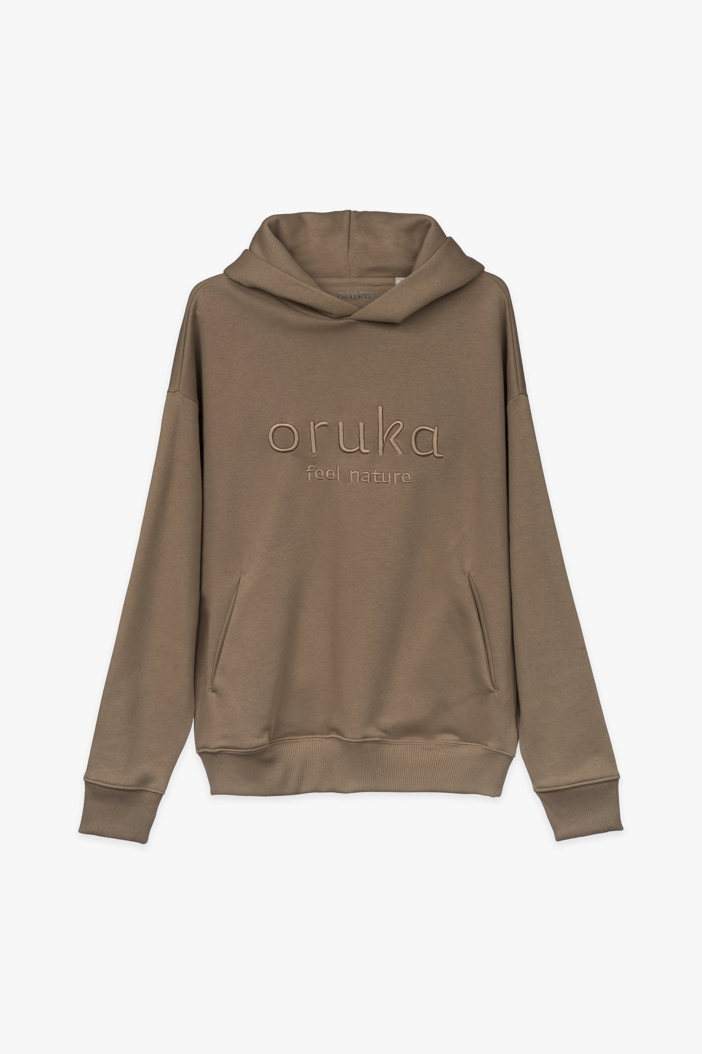 Sudadera oversize con capucha unisex ORUKA madera