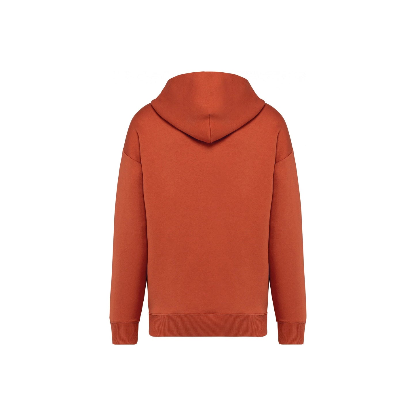 Sudadera oversize con capucha unisex en color teja