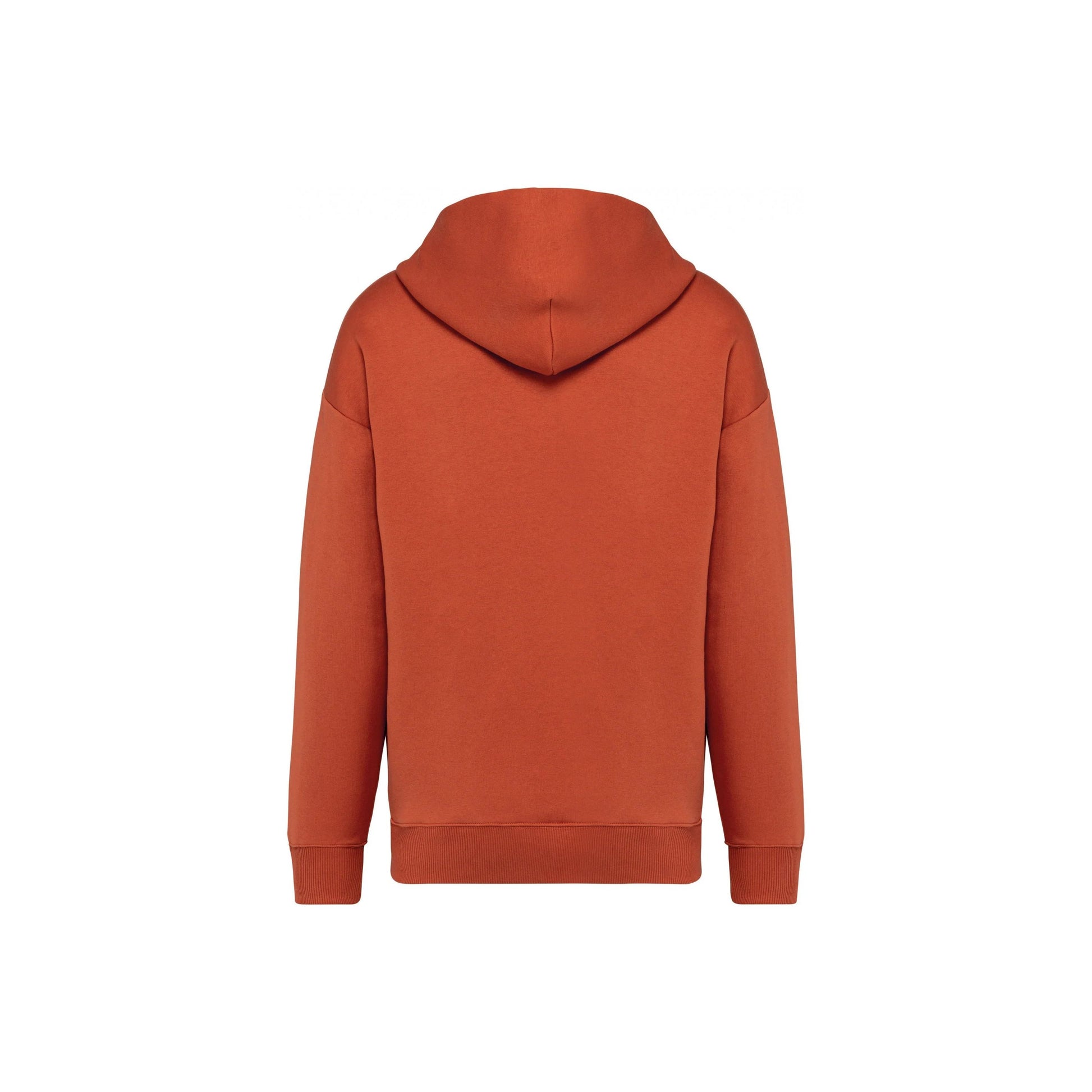 Sudadera oversize con capucha unisex en color teja