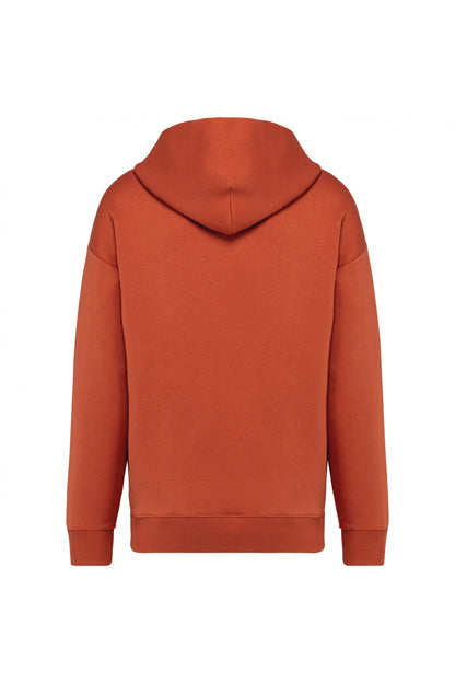 Sudadera oversize con capucha unisex ACT NOW teja