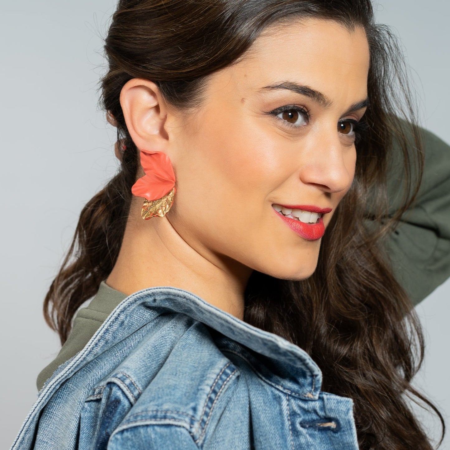 Pendientes Botanical | marfil